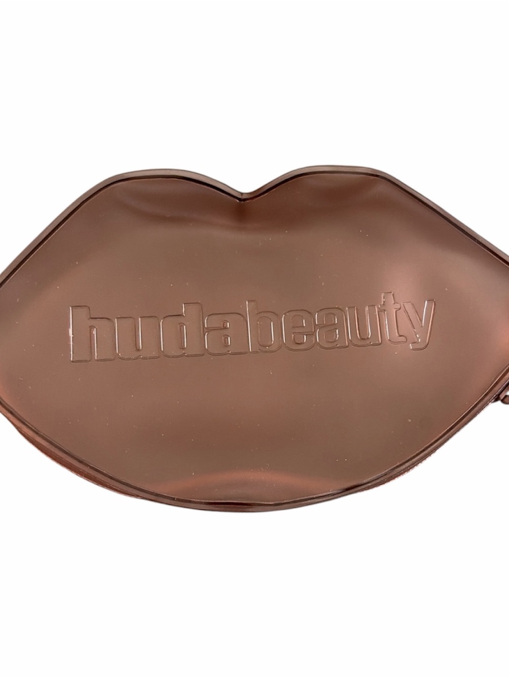 HUDA BEAUTY Mini Brown Lip-Shaped beauty pouch